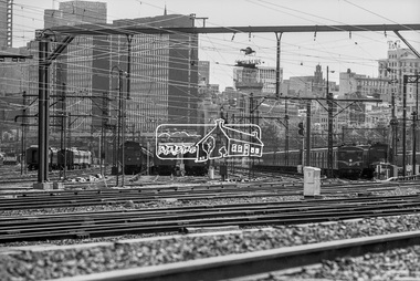 Photograph, George Coop, Flinders Street Railway yard, c.1980, 1983