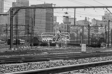 Photograph, George Coop, Flinders Street Railway yard, c.1980, 1983