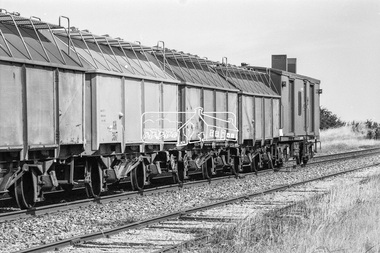 Photograph, Wheat train, Maldon to Maryborough, Victoria, c.1983, 1983