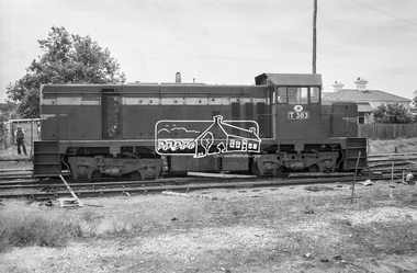 Photograph, Wheat train derailment near the yards of Dunolly Railway Station, Dunolly, Victoria, c.1983, 1983