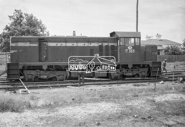 Photograph, Wheat train derailment near the yards of Dunolly Railway Station, Dunolly, Victoria, c.1983, 1983