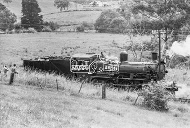 Photograph, Steam locomotive D-639 Vintage train excursion, Hurstbridge to Eltham, c.1970, 1970