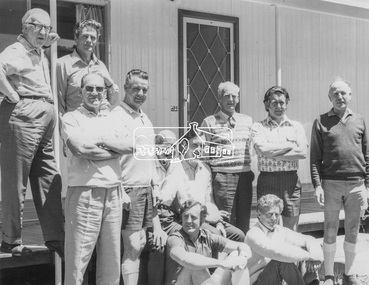 Photograph, Shire of Eltham Councillors visit to the Board of Works, Upper Thomson's Quarters, West Gipplsand, 3-5 December, 1971