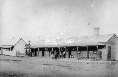 Slide - Photograph, Hotel de France, Panton Hill, c.1890