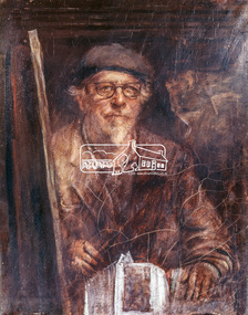 Photograph, Jorgensen, Justus, 1893-1975, Self portrait, Justus Jorgensen, founder of Montsalvat, c.1955
