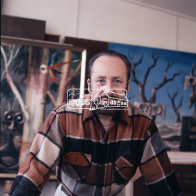 Photograph, Albert Tucker - Artist, Haleys Gully Rd., Hurstbridge, 1971