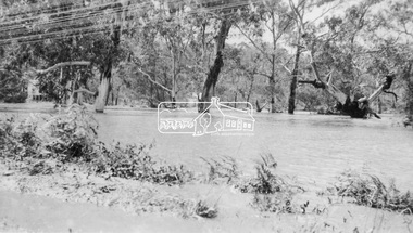 Negative - Photograph, Floodwaters, Diamond Creek, Eltham, 1934