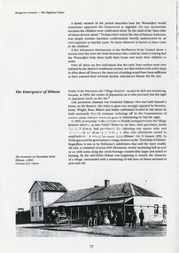 Clipping, The Emergence of Eltham, Kangaroo Ground - The Highland Taken by Mick Woiwod (1994), pp72-73