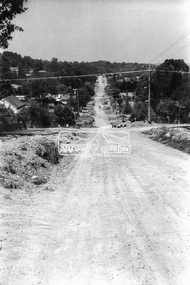 Photograph, Looking south towards intersection of York Street near 70 Bible Street, Eltham, c.September 1966, 1966c