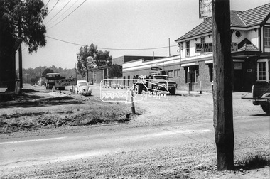 Photograph, Eltham Hotel, corner of Pitt Street and Main Road, c. September 1966, 1966c