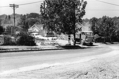 Photograph, Looking southeast from Main Road at intersection with Brougham Street, c. September 1966, 1966c