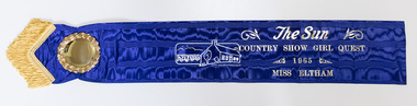 Photograph, Peter Pidgeon, The original Miss Eltham 1965 sash, 17 May 2019