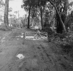 Photograph, Rodda Parade looking towards the creek, 1960. Chapman home to the right, 1960