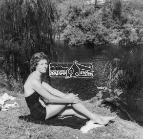 Photograph, Joy Chapman at the river junction, February 1962, Feb 1962