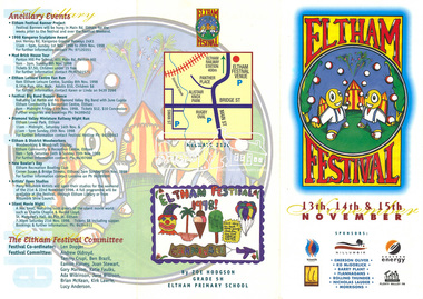 Program, Eltham Festival, 13th, 14th & 15th November, 1998