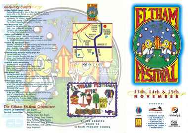 Program, Eltham Festival, 13th, 14th & 15th November, 1998, 1998