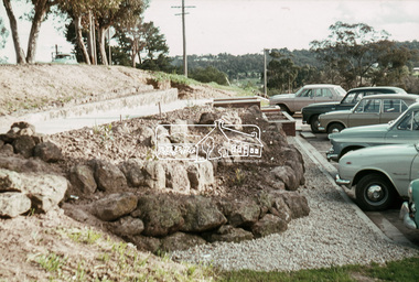 Photograph, Eltham Shire Office carpark, 895 Main Road, Eltham, c.September 1966, 1966