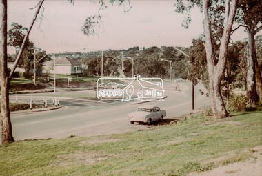 Photograph, Intersection of Main Road and Fitzsimons Lane, Eltham, c.September 1966, 1966