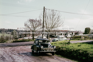 Photograph, Looking west from Brougham Street near Eltham Courthouse across Main Road, 30 Aug. 1967