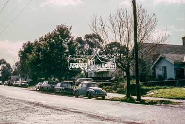 Photograph, Eltham Courthouse, looking northeast across Main Road, 30 August 1967, 1967