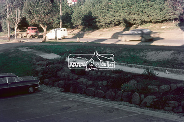 Photograph, View of Main Road from Eltham Shire Office, 895 Main Road, Eltham, 1967, 1967