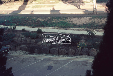 Photograph, View of Main Road from Eltham Shire Office, 895 Main Road, Eltham, 1967, 1967