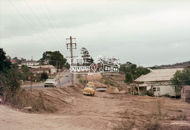 Photograph, Main Road widening, Eltham, c.March 1968, 1968
