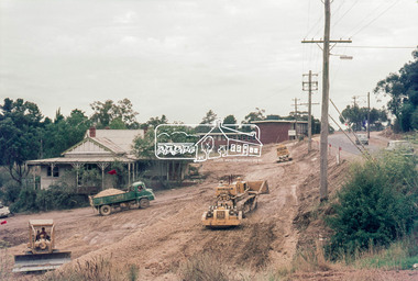 Photograph, Main Road widening, Eltham, c.March 1968, 1968