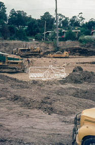 Photograph, Roadworks for Main Road widening, c.March 1968, 1968