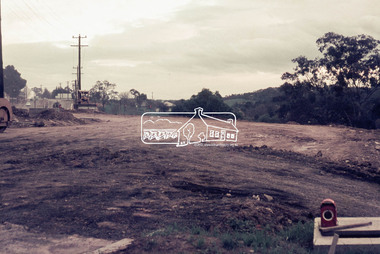 Photograph, Roadworks for Main Road widening, c.May 1968, 1968