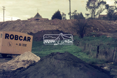Photograph, Roadworks for Main Road widening, c.May 1968, 1968