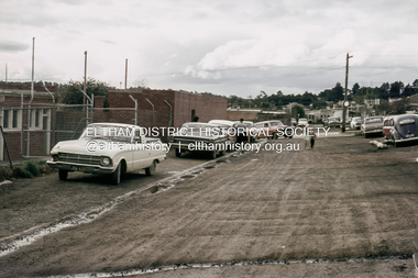 Photograph, Laneway running between Arthur Street and Luck Street (now Commercial Place), Eltham, c. 6 May 1968