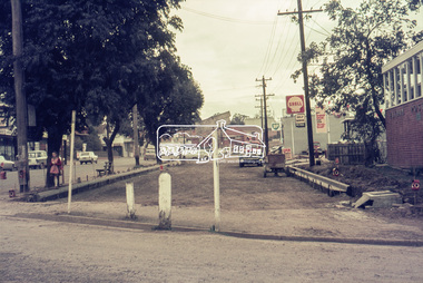 Photograph, Roadworks, Main Road widening, Eltham, c.15 July 1968, 1968