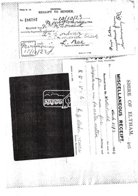 Document, Photocopy of receipts, etc