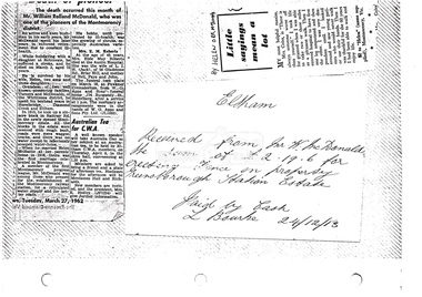 Document, Photocopy of receipts, etc