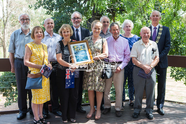 Photograph, Eltham District Historical Society, 2018 Community Group of the Year, 2018 Nillumbik Australia Day Awards, Eltham Community and Reception Centre, Main Road, Eltham, 26 January 2018