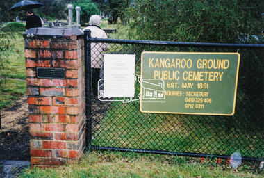 Photograph, Diana Bassett-Smith, Kangaroo Ground Cemetery, 26 October 2001, 2001