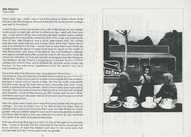 Photocopy, Miss Wingrove by Prue Clark