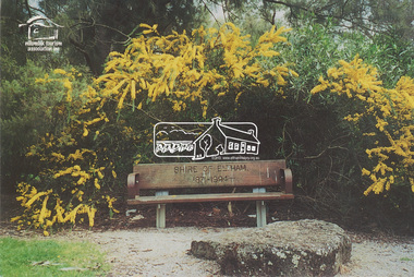 Postcard, Take a seat in history, Alistair Knox Park, Eltham; Celebrating Children's Week 2000, 2000
