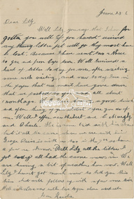 Letter, Letter to Lily Howard from Harold ?, 28 June (1916?), 1916