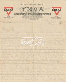Letter, Letter to Lily Howard from Charlie Harris, Wareham, England, 28 January 1917, 1917