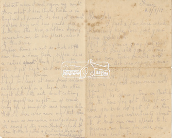 Letter, Letter to Lily Howard from Charlie Harris, France, 29 July 1917, 1917