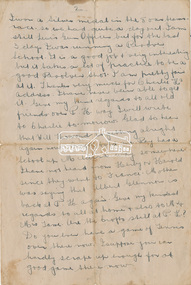Letter, Letter to Lily Howard from Charlie Harris, missing first page, date unknown