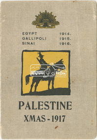 Greeting Card, Christmas greetings to Lily Howard from Dev(?), Palestine, 1917, 1917