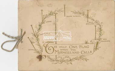 Greeting Card, Christmas greetings to Lily Howard from Charlie Harris, 1917, 1917