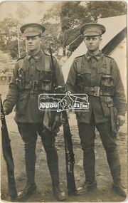Postcard, Possibly a Howard family member on the right, 1918c