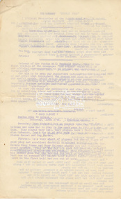 Newsletter, The Spider, Official Newsletter of the Panton Hill Football Club, Vol. 1, Edition 1 (1971), 1971
