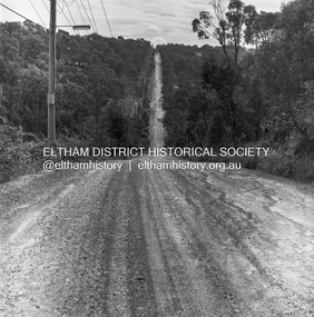 Photograph, Michael Wood, Progress Road looking west from Lower Road, Eltham North, 1976