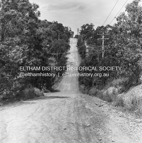 Photograph, Michael Wood, Progress Road looking east from Scenic Crescent, Eltham, 1976