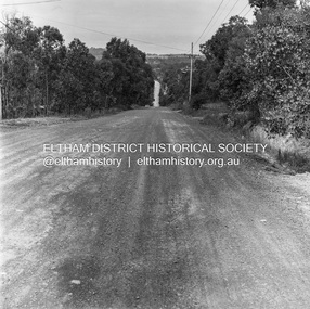 Photograph, Michael Wood, Progress Road looking east from outside No. 180, Eltham North, 1976, 1976